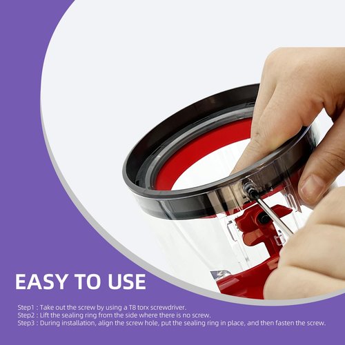 Gloate Dust Bin Top Fixed Sealing Ring Replacement for Dyson V11 V15 SV14 SV15 SV22 Vacuum Cleaner, Dirt Cup Bucket Tank Can Sealer Parts Accessories