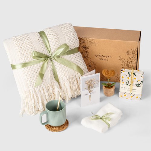 Self Care Gifts for Women Get Well Soon Birthday Gifts Baskets Care Package for Women, Thinking of You Feel Better Inspirational Christmas Gifts for Mom Her Friend Sister Wife