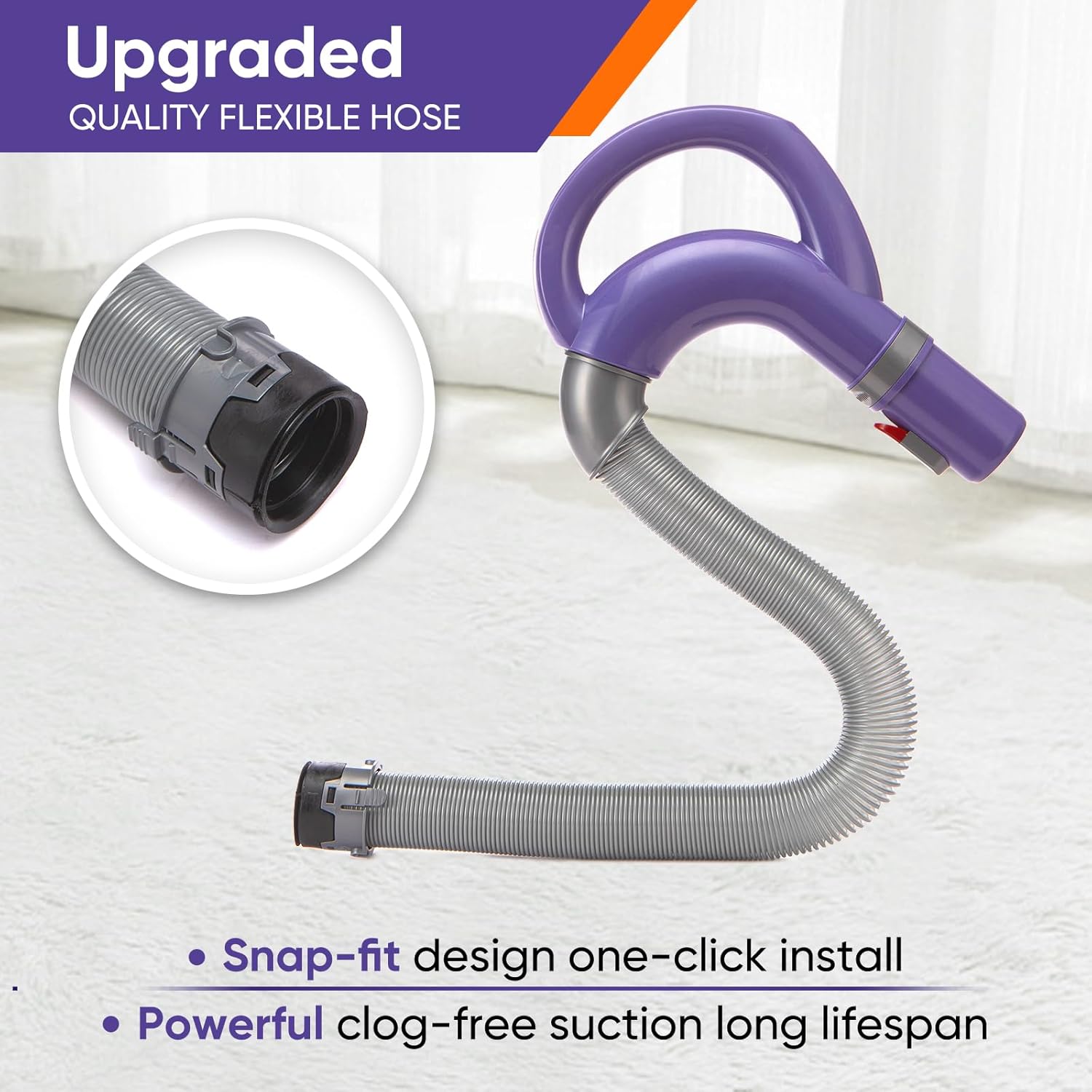 Shark | Upgraded Vacuum Hose Replacement for Navigator Lift-Away & Rotator Models | Durable & Flexible