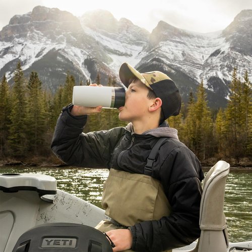 YETI Rambler 12 oz Travel Bottle, Stainless Steel, Vacuum Insulated with Leakproof Commuter Cap, Black