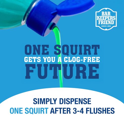Bar Keepers Friend EZ-Flush Liquid Toilet Flushing Aid (2 x 12 Oz) Helps Prevent Clogging, Odor, Residue in Regular, Low-Flow, Boat & RV Toilets