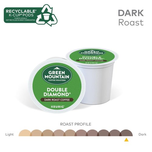 Green Mountain Coffee Roasters Dark Roast K-Cup Pods - Double Diamond, 96 Count Single-Serve Pods