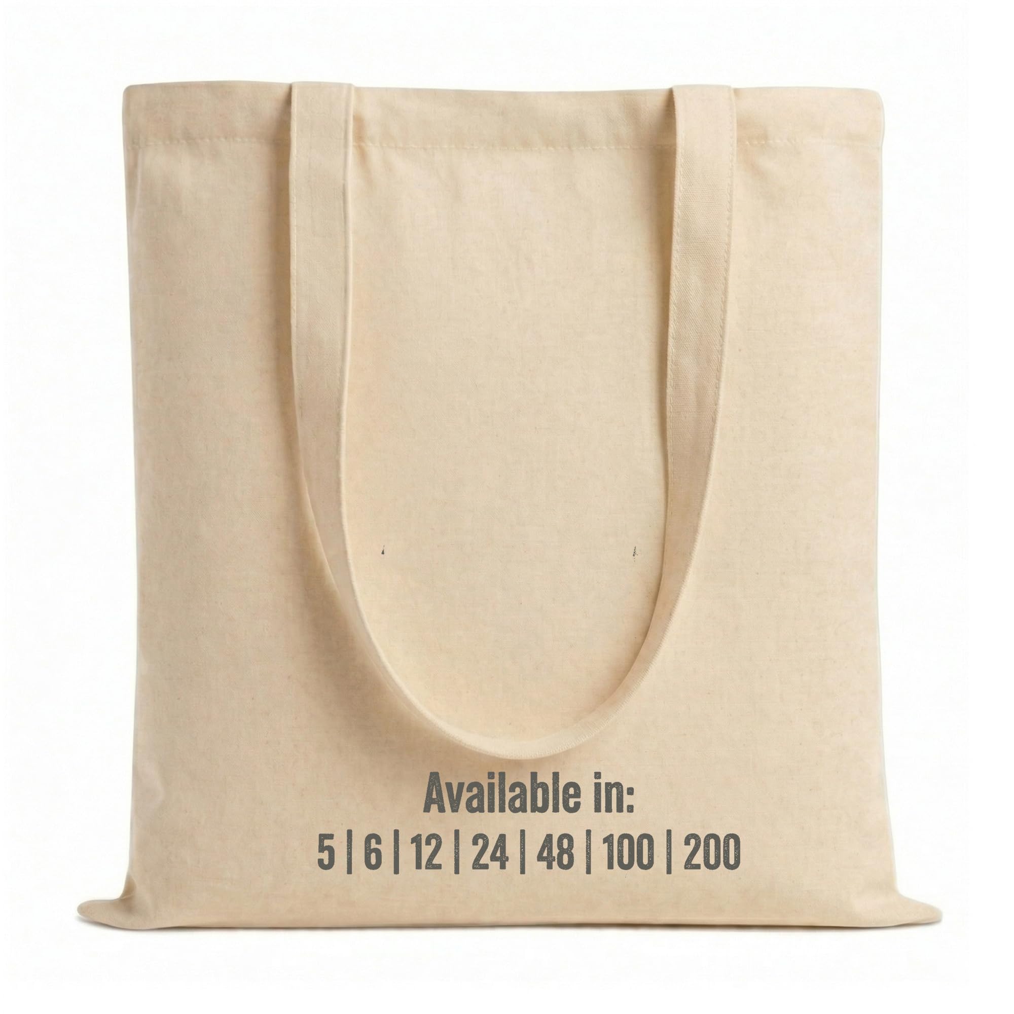 Salt Earth 5| 6| 12| 24| 48| 100| 200 Pack Canvas Tote Bags Bulk, Lightweight Bulk Reusable Totes for Grocery Shopping Cloth Bags, Suitable for DIY, Advertising, Promotion, Gift,Beach,Travel(48 Pack)