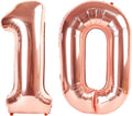 10th Number Balloon by [Brand Name] - 40 Inch Rose Gold Foil Balloon for Birthday & Anniversary Celebrations