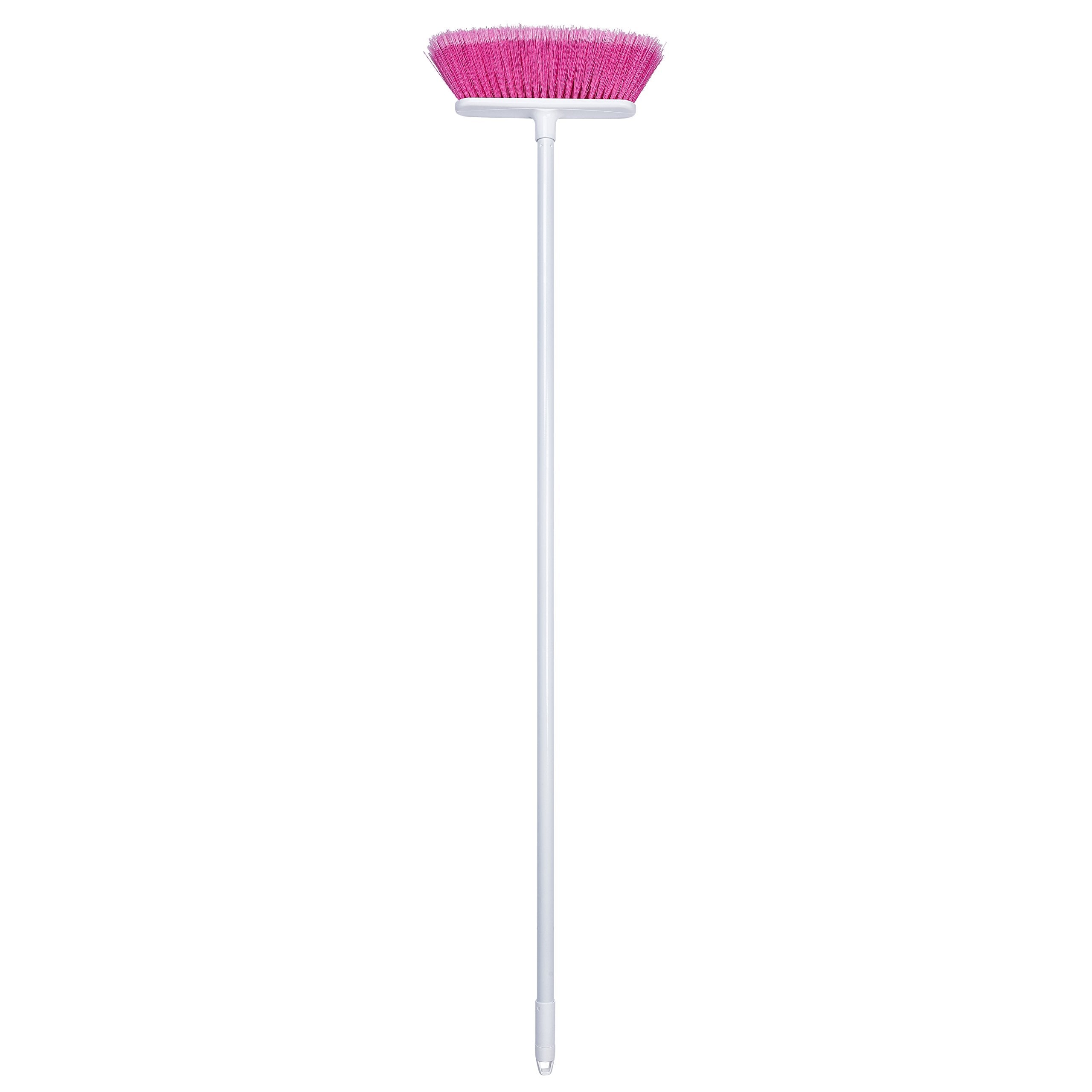 The Original Soft Sweep Magnetic Action Broom Assorted Colors with White Metal Handles (2 Brooms)