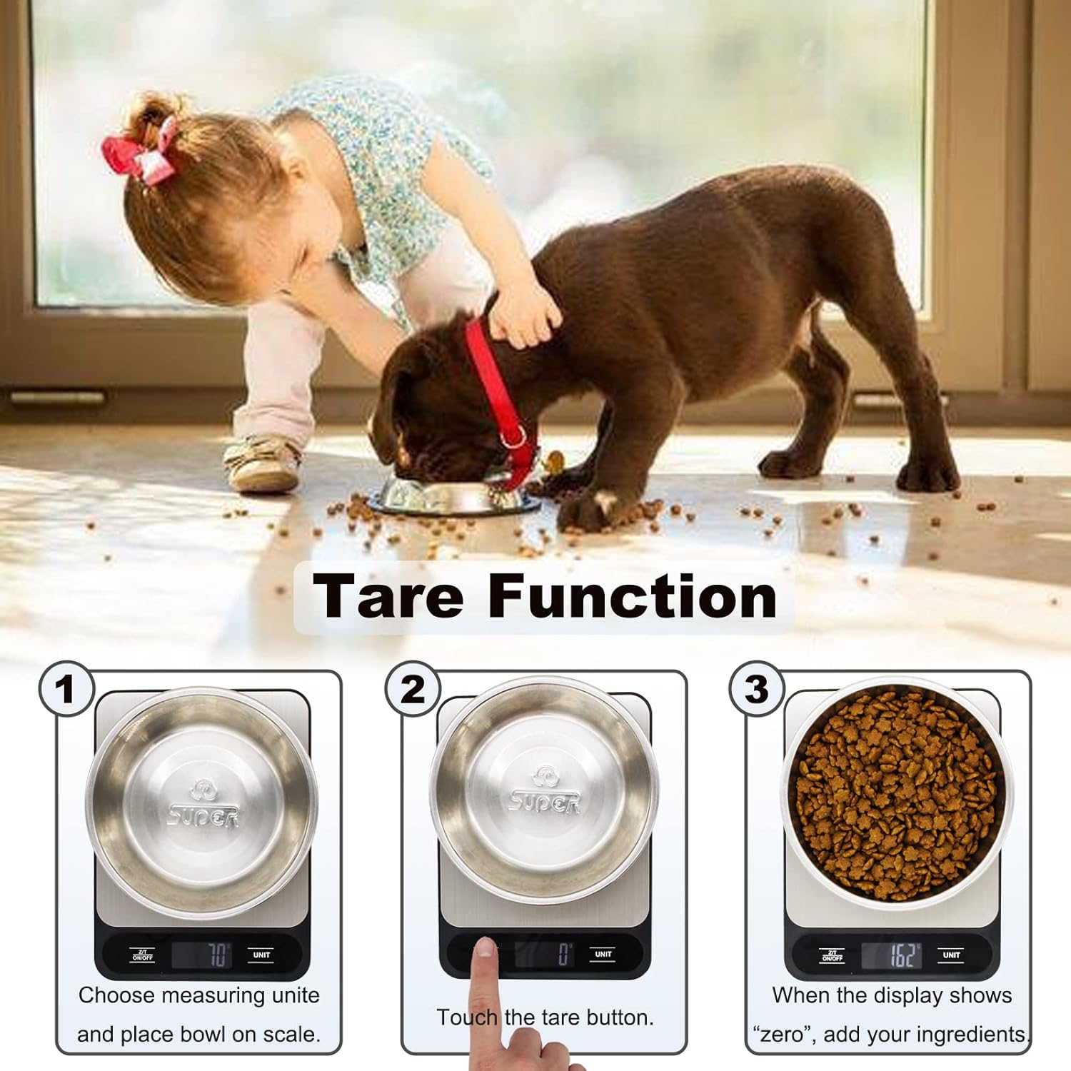 Skiennix Digital Kitchen Scale - 10kg/22lb Capacity for Accurate Grams & Ounces Measurement