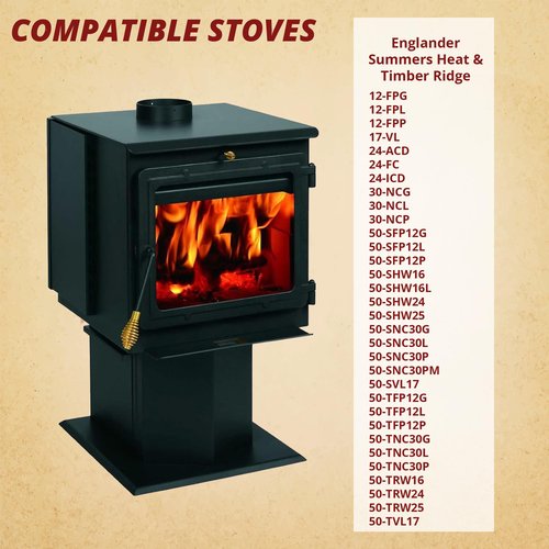 Englander AC-16 Wood Stove Convection Room Fan Blower Motor for 10-CDV, 12-FP, 13-NC, 13-NCI, 15-SSW01, 15-SSW02, 17-VL, 18-MH, 18-TR, 24-ACD, 24-ICD, 24-JC, 27-C2000, 27-C3000, 30-NC & More