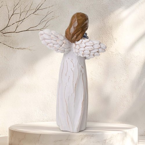 NANAOUS Forget Me Not Guardian Angel Figurines, Sympathy Gifts for Loss of Loved One, Miscarriage Gifts for Mothers, Sculpted Hand-Painted Statue for Home Decor Ornament