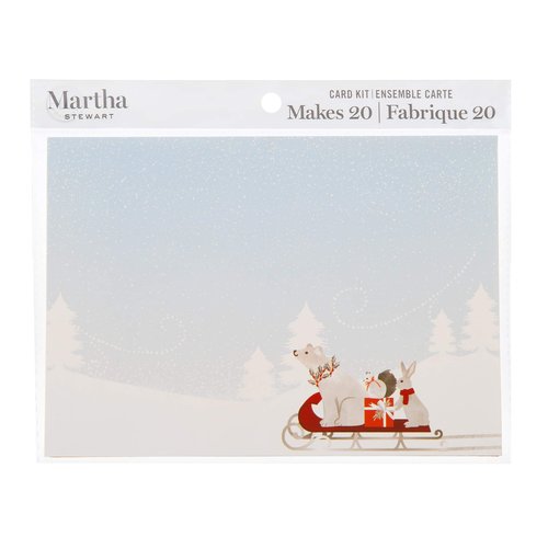 Martha Stewart Paper Snow Card Kit, Multicolor