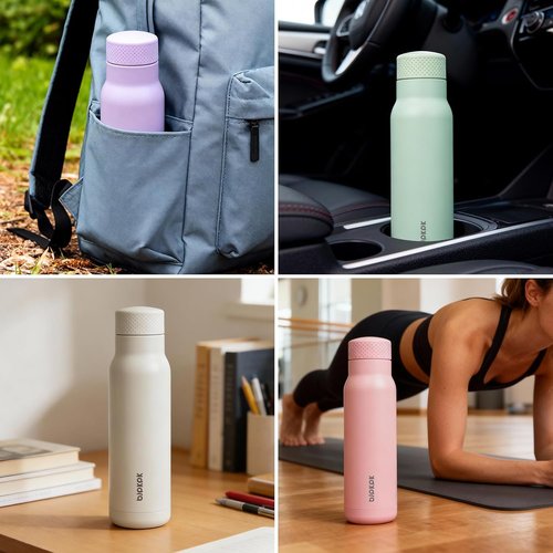 BJPKPK Stainless Steel Water Bottle - 21oz Insulated Thermal Flask | Leakproof & Keeps Drinks Hot or Cold - Mint Green