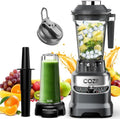 COZII 2000W Professional Kitchen Blender - Smoothies, Ice Crushing & Nut Milk | 64oz Pitcher & 21oz To-Go Cup, Dark Grey