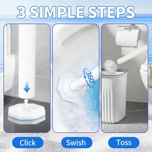 Clorox Toilet Wand Refills - 100 Count Disposable Pads with 4X Cleaning Power | Light Scent