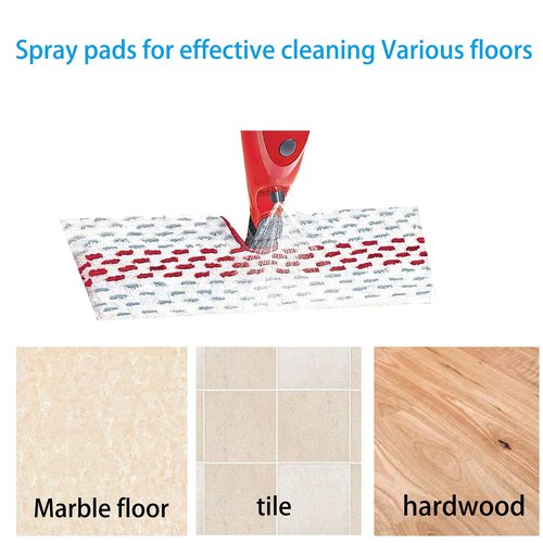6 Pack Replace Mop Pads for Promist Max Microfiber Spray Mop Refill, Washable Reusable Replace Spray Mop Pad Head