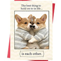 ICOOLYI Cute Dog Valentines Day Card for Husband, Wife, Boyfriend or Girlfriend – Romantic Valentines Gift for Him or Her