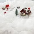 Skiennix Christmas Fake Snow Decor - 11.3 Ounce Fluffy Fiber Cotton for Winter Mantle & Village