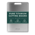 Real Titanium Cutting Board for Kitchen, Pure Titanium Large 15x11 Metal Cutting Boards for Meat and Vegetables, Food Safe, Dishwasher Safe