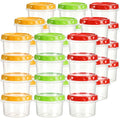 Elsjoy 36 Pack 8 oz Freezer Food Storage Container with Lid, Reusable Small Food Container Twist Top Plastic Condiment Cup, Leak Proof Deli Storage Containers, Freezer & Dishwasher Safe
