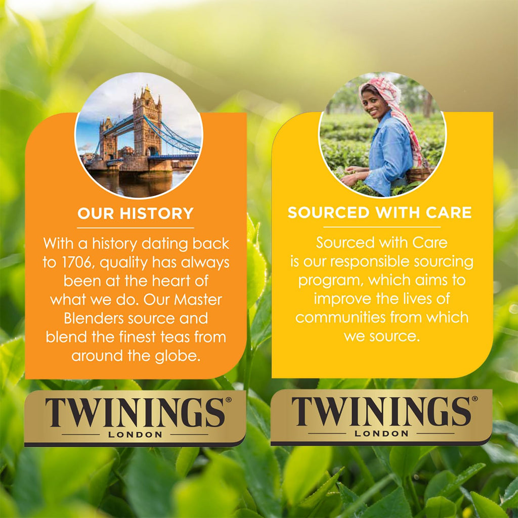 Twinings Earl Grey Tea Extra Strong 2-Pack – A Bright and Zesty Black Tea Infused with Citrus Bergamot Flavours, Caffeinated Tea Bags, Individually Wrapped, 20 Count Ea