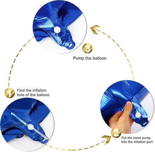 2026 Navy Blue Number Balloon - 40 Inch Celebration Balloon for New Year's Eve & Graduation Parties