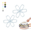 iPROTECT - Stack Expert | Multi-Purpose BPA-Free Silicone Pans & Pots Protector. Set of 2. Trivets for All Cookware Sizes, Protects Coating & Scratches, Dishwasher Safe (Sky Blue, S)