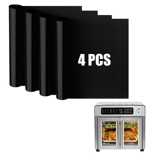 SIUDANGKA Air Fryer Liners Compatible with Emeril Lagasse 26 QT Extra Large Air Fryer, 4 PCS Air Fryer Oven Liners Reusable for Emeril Lagasse Accessories