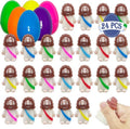 Jofan 24 Pack Plastic Prefilled Easter Eggs - Mini Jesus Mochi Squishy Toys for Kids & Toddlers