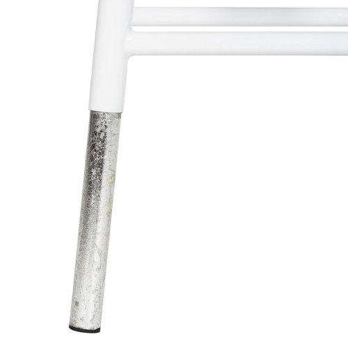 Safavieh Home Collection Kenzie White and Silver Dipped Counter Stool