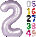 Lilac 40-Inch Number 2 Balloon - Perfect 2nd Birthday Decoration for Toddlers | Sparkling Party Decor