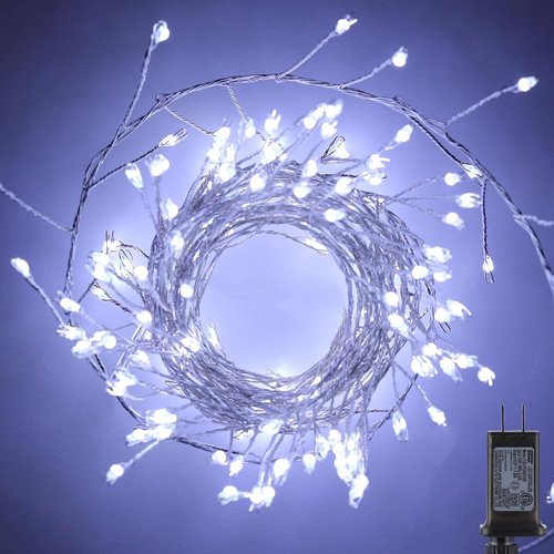Fairy Lights | 10Ft 200LED Waterproof Firecracker String Lights - 8 Modes for Bedroom & Wedding Decor