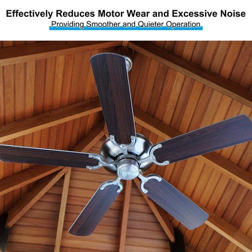 PATIKIL Ceiling Fan Blade Balancing Kit, 4 Sets Include 4Pcs Plastic Balancing Clips and 8Pcs Metal Self-adhesive 5G Weight for Ceiling Fan, White/Black
