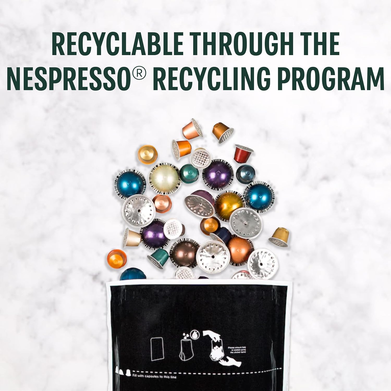 Starbucks by Nespresso Vertuo Coffee Pods - French Roast Dark Roast, 32-Count, Brews 7.8 Oz.