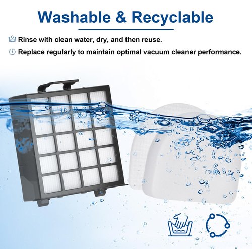 AZ4002 Replacement filter for Shark Detect Pro Vacuum AZ4000 AZ4002 AZ4000C, 2 HEPA Filter, 4 Foam & Felt Filters, 4 Odor Neutralizer Cartridge