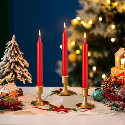 Howemon Red Candles - Set of 40 Unscented 4" Mini Taper Candles for Witchcraft & Rituals | Perfect for Altar & Decorations