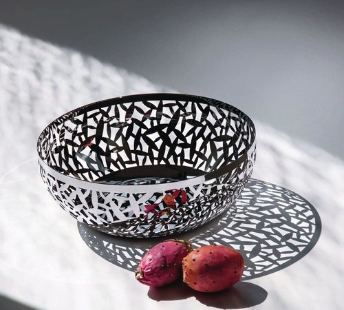 Alessi MSA04/21 B "CACTUS!" Fruit Holder in Steel Coloured With Epoxy Resin, Black