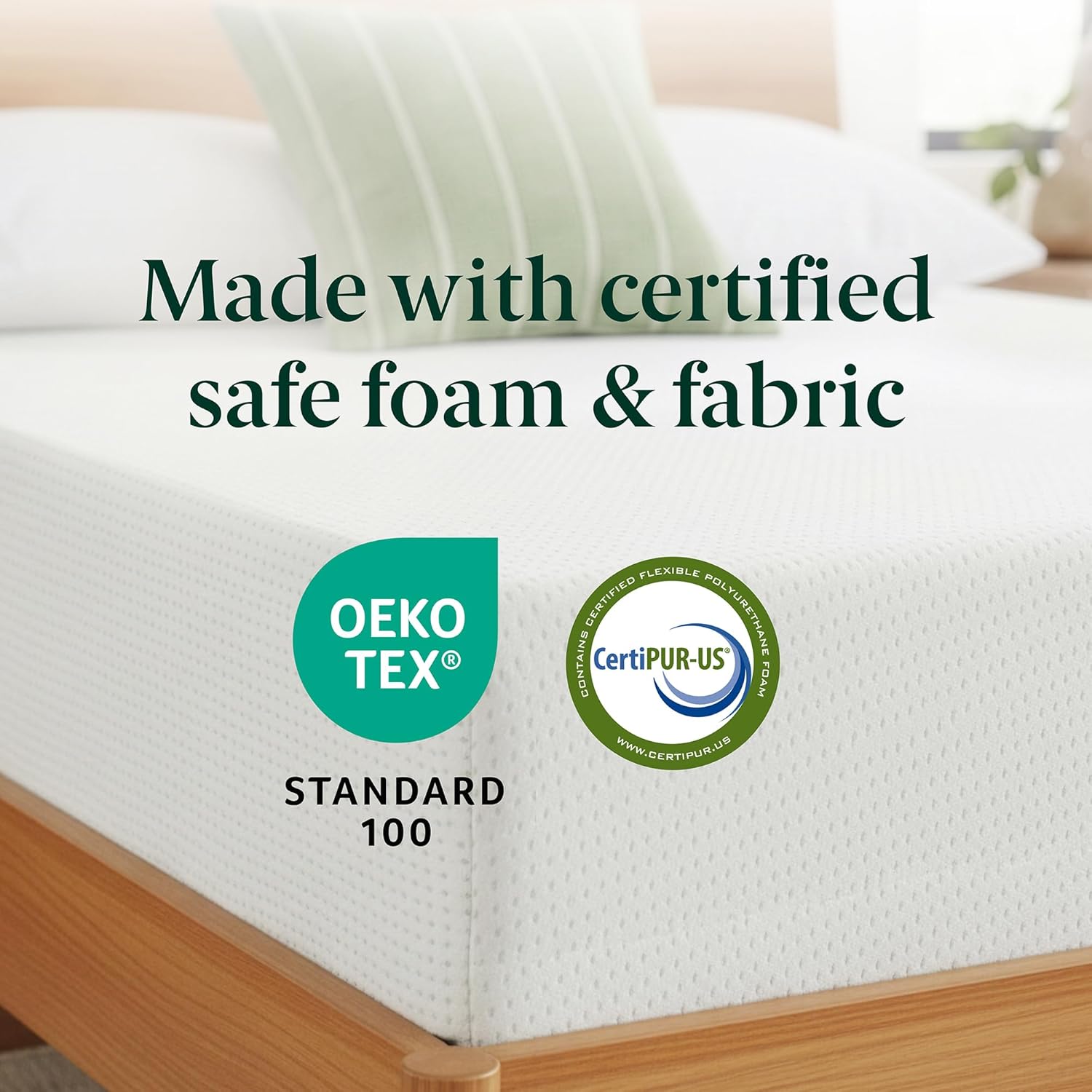 Zinus 10 Inch Twin Green Tea Memory Foam Mattress - Medium Firm, Fiberglass Free, Zoned Pressure Relief