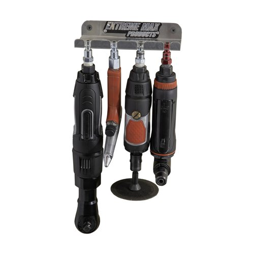 Extreme Max 5001.6297 6" Mini Air Tool Holder for Enclosed Race Trailer, Shop, Garage, Storage - Silver