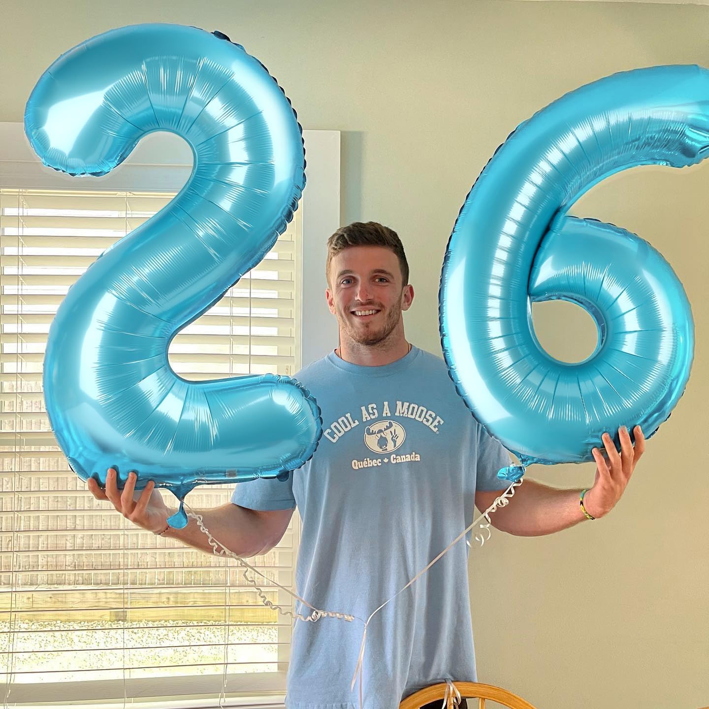 Pearlescent Blue 40-Inch Number Balloon - Perfect for Birthday Celebrations | Ideal for All Ages