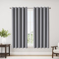 ChrisDowa Blackout Curtains - Extra Wide Thermal Insulated Room Darkening Panels | Light Grey, 70 x 63 Inch