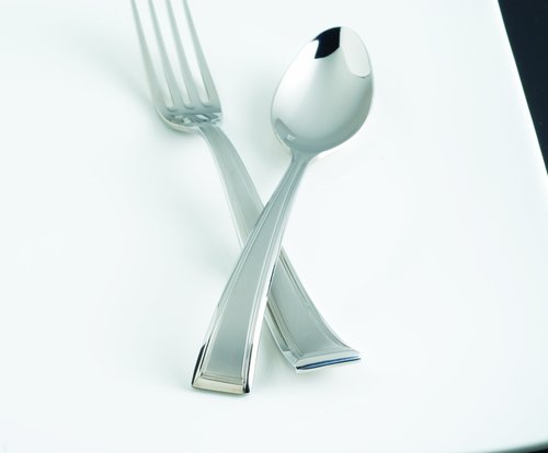 Fortessa Pantheon 18/10 Stainless Steel Flatware Table Fork, Set of 12, Silver