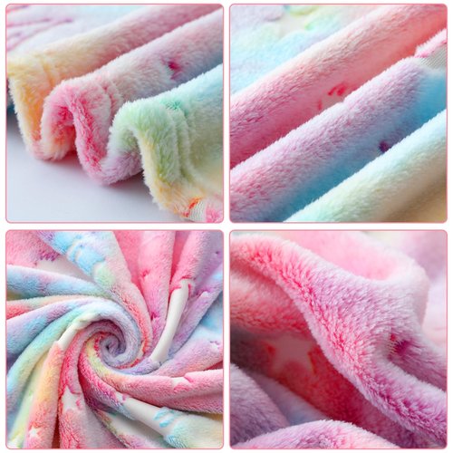 SALIMAH Glow in The Dark Blanket Unicorns Gifts for Girls, Toys for Girls Age 2 3 4 5 6 7 8 9 10 Year Old, Soft Kids Blankets Gifts for Grandkids Teens for Christmas Birthday, 60"x80"