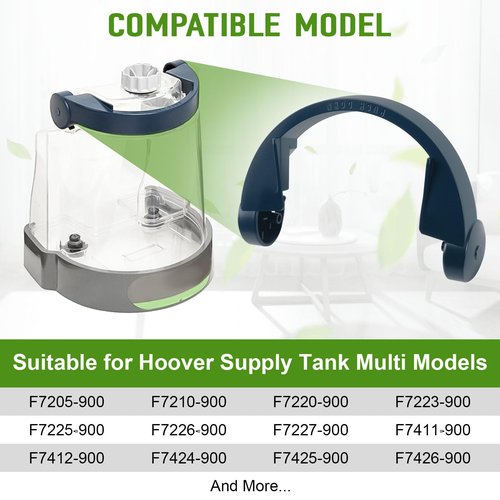RPBKE Handle Compatible with Hoover SteamVac Clean Water Tank for Max Extract Dual V V2 F7452900 Carpet Cleaner Rear Supply Tank Part 39457062