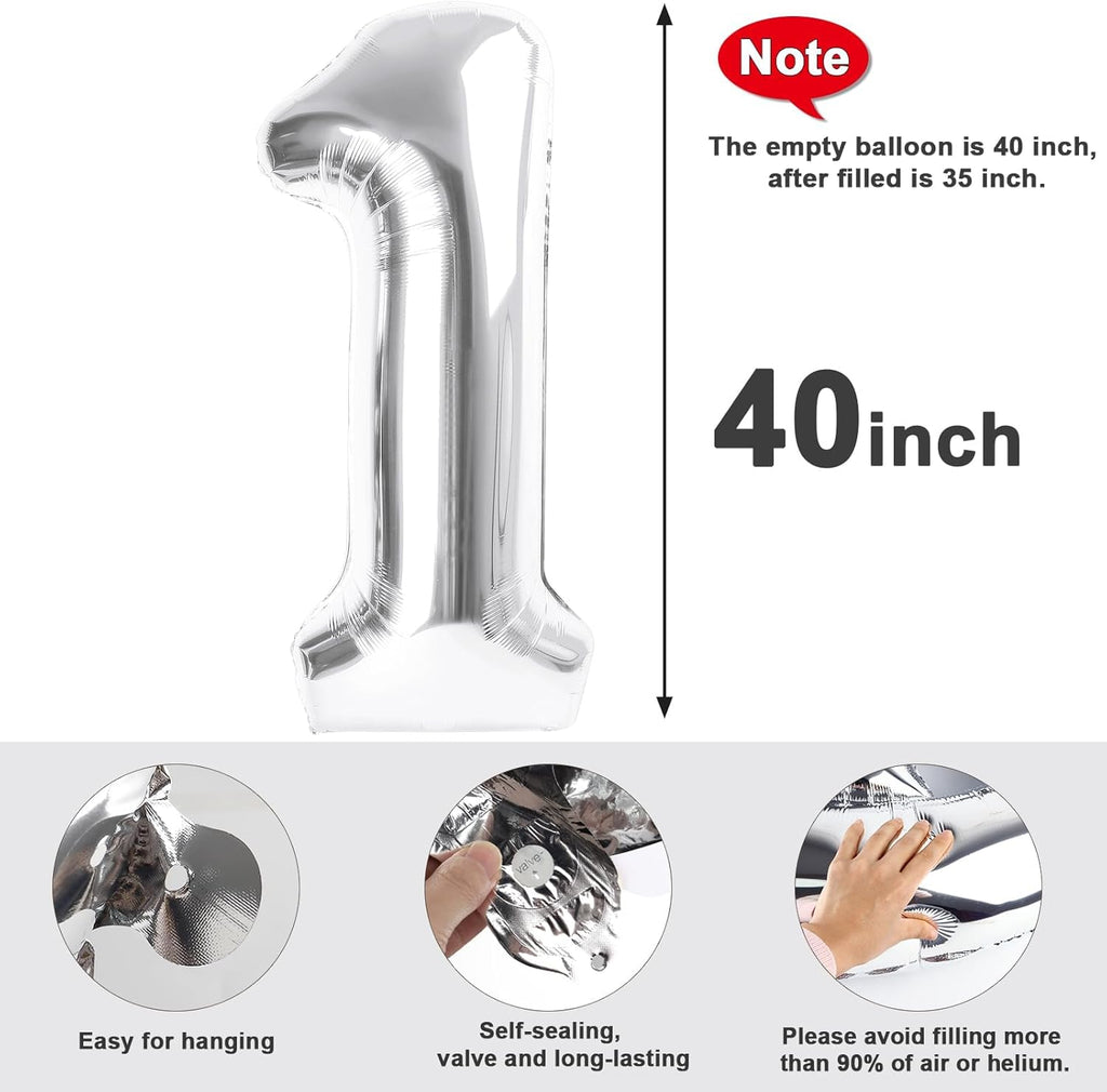 Regine Switzerland 40-Inch Silver Foil Number 23 Balloon - Perfect for Birthday, Graduation & Memorial Celebrations