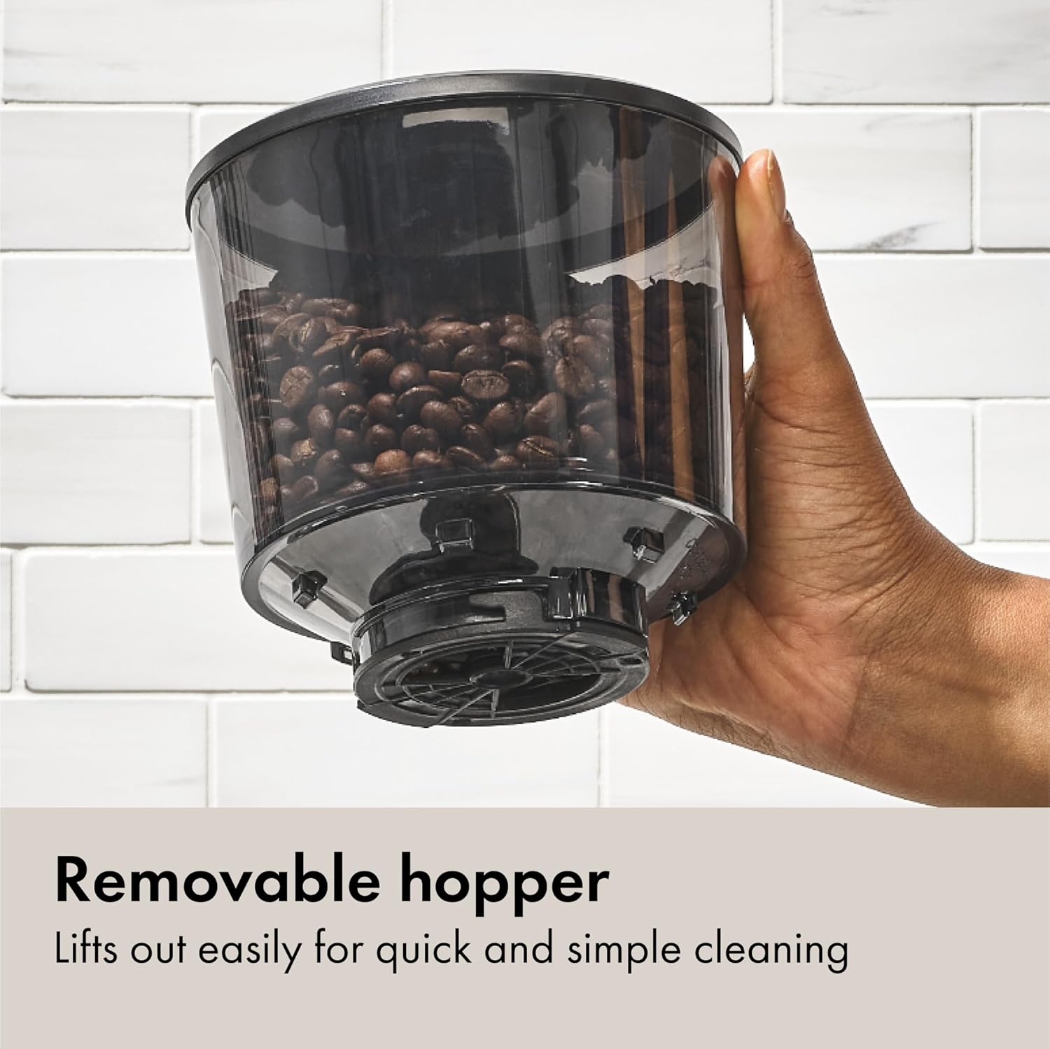 OXO Brew Conical Burr Coffee Grinder - One-Touch Automatic Grind, Silver Stainless Steel Design