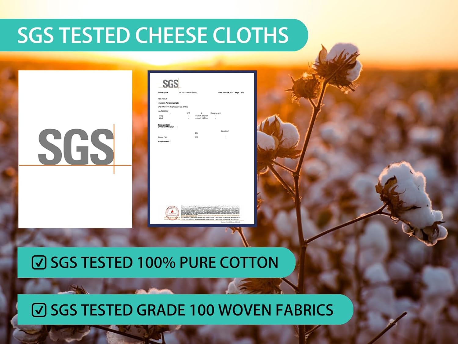 Olicity Cheese Cloths - 2PCS Double-Layer Reusable 20x20 Inch Unbleached Cotton Straining Bags