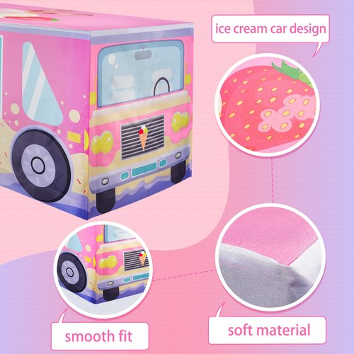 xbaiyanr 6FT Ice Cream Party Tablecloth,Ice Cream Birthday Party Decor for Baby Shower Sweet One Birthday Donut Themed Party Supplies