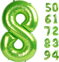 Skiennix Number 8 Balloon - 40 Inch Light Green Birthday Decoration for Girls | Party Supplies