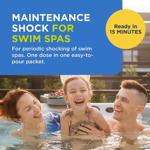 FROG Maintain Non-Chlorine Shock for Swim Spas - Easy Spa Treatment | 2 Pack Single Dose Packets