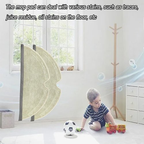 Mop Pad for Roborock Q5 Pro, Q7, Q7 Max, S5, S5 MAX, S6, S6 MAXV, S6 Pure, E-Series, Q5, Q8 Max+, Q8 Max Robot Vacuum Cleaner, 8 Pcs Reusable and 2 Pcs Disposable, Q8 Max Mop Pad Replacement