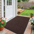 Traffic Guard | 3' X 4' Heavy-Duty Commercial Grade Door Mat - Non-Slip Rubber Backing, Brown