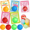 WEMEMORN Valentines Day Gifts for Kids, 32 Pack Valentine Cards for Kids Classroom with Stress Ball Stretchy Sensory Squeeze Toys, Valentine's Prizes Party Favor School Class Classroom Gifts Exchange